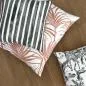 Preview: Kissen Kombination in terracotta, grün und schwarz