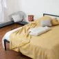 Preview: Tagesdecke Bettüberwurf RIVA von Fussenegger in gelb/grau 210x220