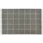 Preview: Wolldecke Wohndecke Plaid XXL MANDO kariert grau und rohweiß 220x260