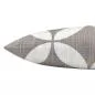 Mobile Preview: Kissenbezug Radia in sand-weiß mit Radiant Muster Leinenstruktur