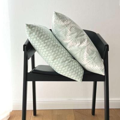 Preview: Kissenbezug Kissenhülle Sofakissenbezug für Kissen Dekokissen Palmeto Pistazie lemon pastellgrün skandinavisch Landhausstil