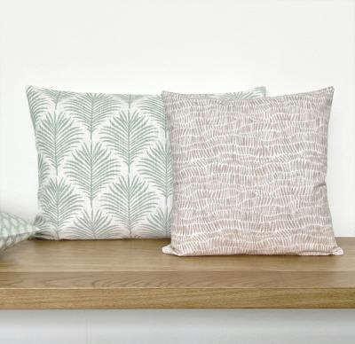 Preview: Kissenbezüge Kissenhüllen für Sofakissen Dekokissen Zierkissen Kissen Pistazie lemon pastellgrün blütenrosa skandinavisch Landhausstil