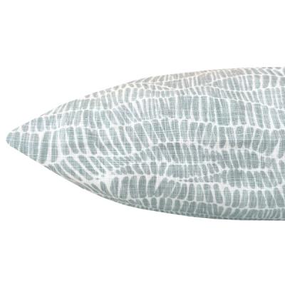 Preview: Kissenbezug Sofakissen BROKE silberblau gemustert Frühling Sommer