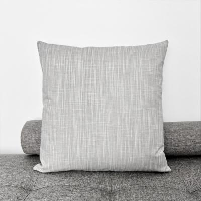 Preview: Kissenbezug FLAME grau uni Sofakissen Frühling Sommer Kissen Zierkissen Landhaus Kissenbezüge einfarbig 40x40 50x50 60x60