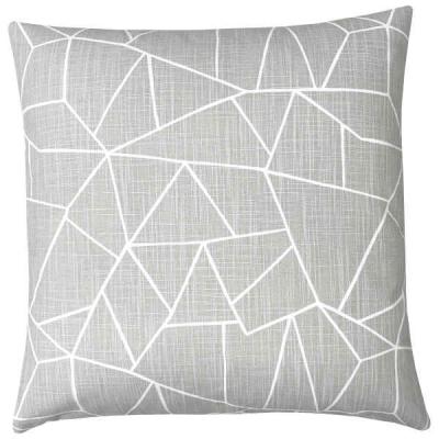 Kissenhülle Cutglass in Hellgrau