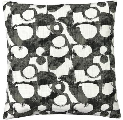 Preview: Kissenbezug für Sofakissen Revol schwarz weiß gemustert