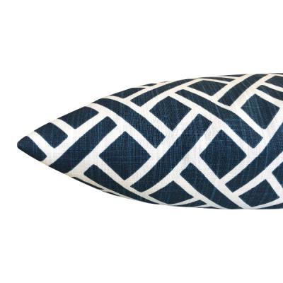 Preview: Kissenhülle Eastwo in blau geometrisch skandinavisch