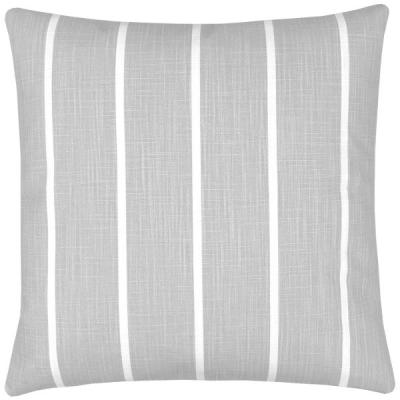 Preview: Kissenbezug WINDRI hellgrau Streifen Kissen Landhaus skandinavisch Sofakissen Kissenhülle Terrasse Dekokissen 40x40 50x50 60x60