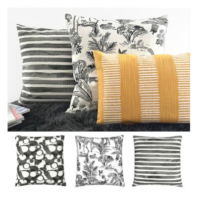 Preview: Kissen Kombination schwarz gelb