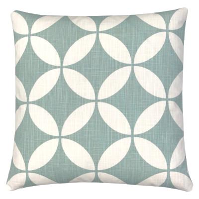 Preview: Kissenhülle RADIA blassgrün salbeigrün grün mint pastell Kissen Bodenkissen Landhaus Sofakissen Dekokissen Kissenbezug 60x60