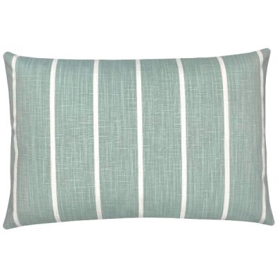 Preview: Kissenhülle WINDRI blassgrün salbeigrün mint grün Streifen Kissen Landhaus Sofakissen Dekokissen Kissenbezug 30x50 40x60