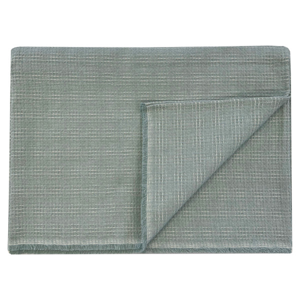 Baumwolldecke David Fussenegger MARE blassgrün salbeigrün mint grün