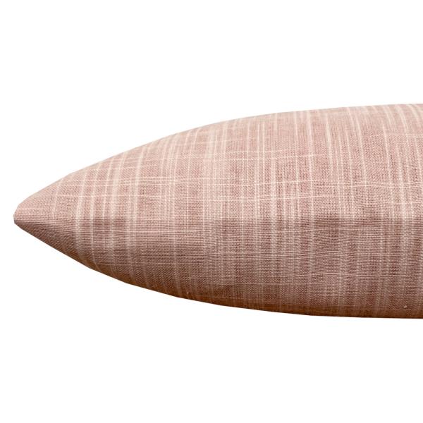 Kissenbezug Flame in altrosa einfarbig Leinenstruktur