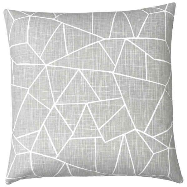 Kissenhülle Cutglass in Hellgrau