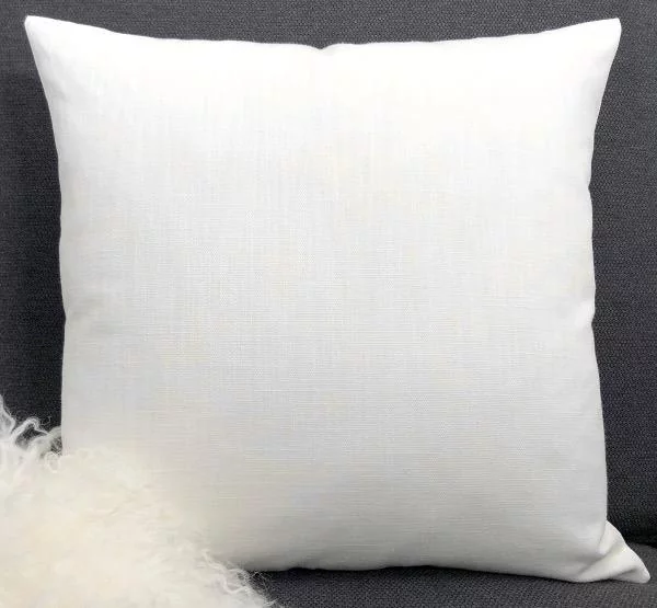 Kissenhülle Luxe in weiß Baumwolle Leinen